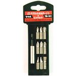 (業務用25個セット) TRAD マグネットホルダー＆ビットセット/先端工具 TBー101〔DIY用品/大工道具〕