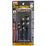 (業務用10セット) TRAD 木工用ドリル刃セット 【9/12/15mm 3本組】 ショートタイプ インパクト対応12V以上 TWD-302