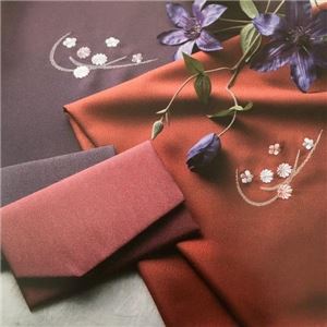 刺繍入り二巾風呂敷&金封ふくさ紫 H023B(洛北) 商品写真2