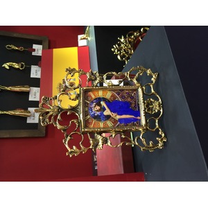 スペイン輸入ブロンズ製フォトフレーム星形(ゴールド色スペシャルラージサイズ)【5個セット】 商品写真2