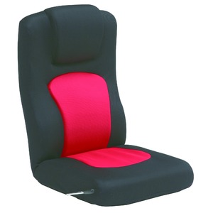 座椅子(フロアチェア/リクライニングチェア) メッシュ生地 ハイバック仕様 『コローリ』 レッド(赤) - 拡大画像