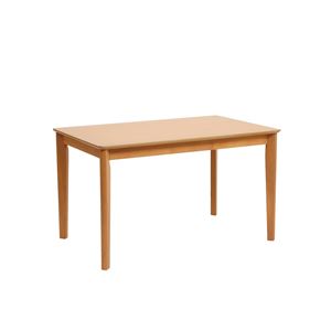ダイニングテーブル/リビングテーブル 【長方形 幅135cm】 木製 アッシュ突板 『キース』 ナチュラル - 拡大画像
