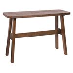 カウンターテーブル/ハイテーブル 【長方形 幅120cm】 木製 高さ85cm ブラッシング加工 『ベルク』 ダークブラウン