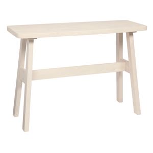 カウンターテーブル/ハイテーブル 【長方形 幅120cm】 ホワイト 『ベルク』 木製 高さ85cm ブラッシング加工 商品画像