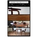 ダイニングテーブル/リビングテーブル 【正方形 幅70.5cm】 木製/ウォールナット材突板 『ボッカ70』 ミディアムブラウン - 縮小画像3