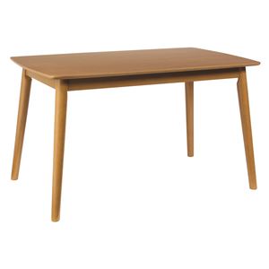 ダイニングテーブル/リビングテーブル 【長方形】 木製/アッシュ材突板 幅120cm 木目調 北欧風 『シープ』 ナチュラル - 拡大画像