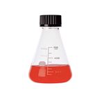 【柴田科学】ねじ口振盪三角フラスコ バッフルなし 500mL【4個】 016330-500A