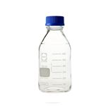 【柴田化学】ねじ口びん（メジュームびん） 青キャップ付 750mL【10個】