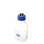 【柴田科学】HPLCねじ口びん 4ポートキャップ付 500mL【2個】 017270-500A