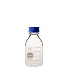 【柴田科学】ねじ口びん セーフティコート 青キャップ付 500mL【10個】 017280-500A