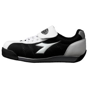【セーフティシューズ DIADORA ディアドラ】 KINGFISHER （キングフィッシャー） KF12  【カラー】ホワイト/ブラック 【サイズ】23cm EEE