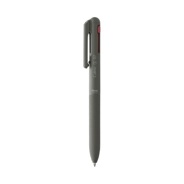 (まとめ) ぺんてる 3色ボールペン Calme 0.7mm カーキ BXAC37D (×50セット) b04