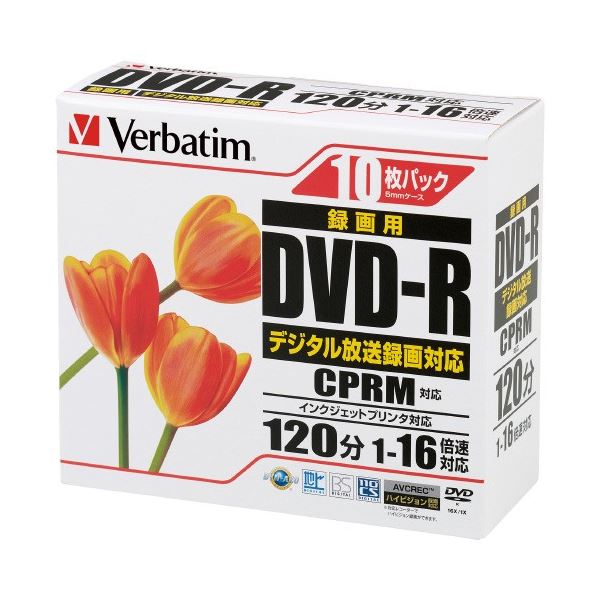 (まとめ) 三菱ケミカルメディア 録画DVDR 10枚 VHR12JPP10 (×30セット) b04