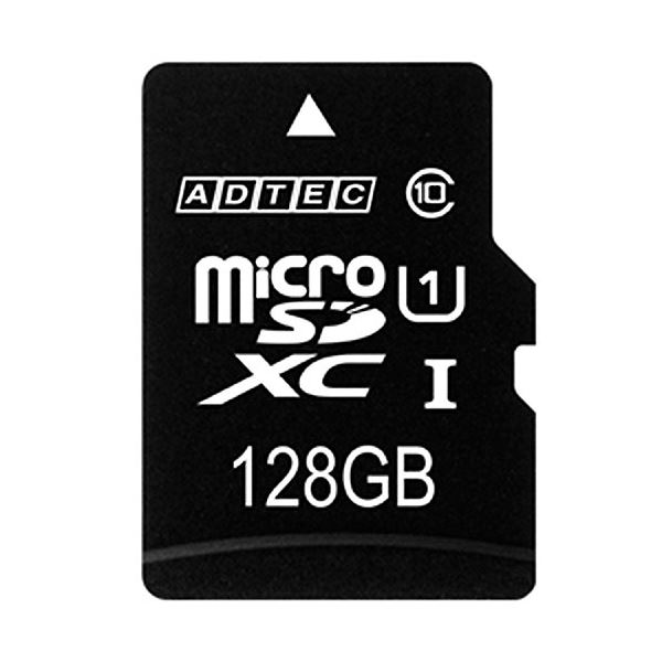 (まとめ）アドテック microSDXC UHS1128GB SD変換アダプター付き AD-MRXAM128G/U1 1枚(×3セット) b04