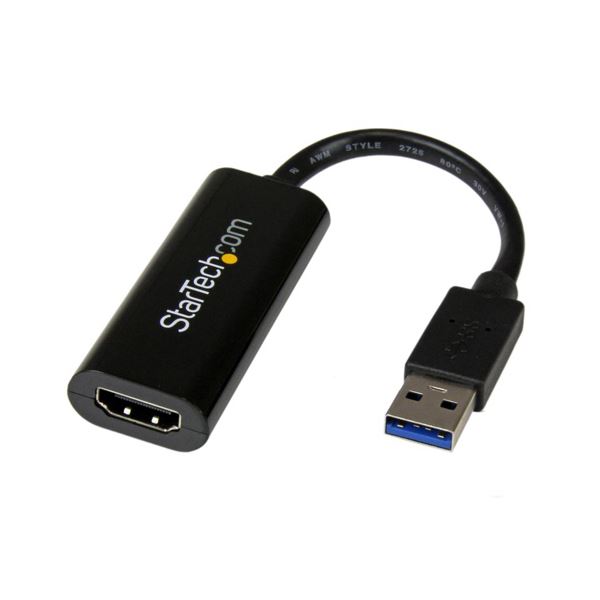 (まとめ）StarTech スリムタイプ USB3.0-HDMI変換アダプタ USB32HDES 1個(×3セット) b04