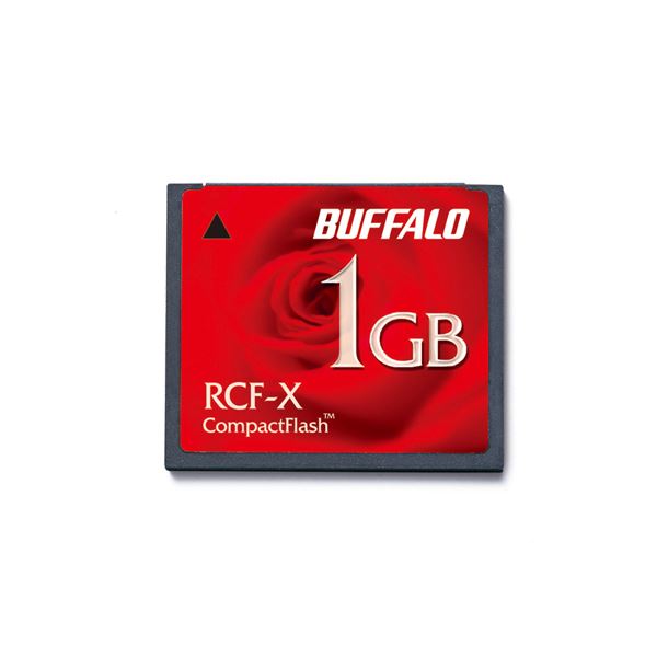 (まとめ）バッファロー コンパクトフラッシュ 1GB RCF-X1GY 1枚(×3セット) b04