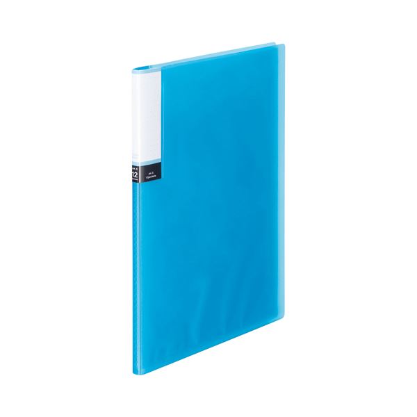 (まとめ）TANOSEE クリアブック（透明表紙） A4タテ 12ポケット ブルー 60冊(×3セット) b04