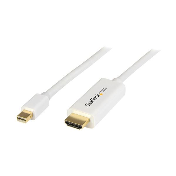 (まとめ) StarTech MiniDisplayPort - HDMI変換ケーブル 2m MDP2HDMM2MW 1本 (×5セット) b04