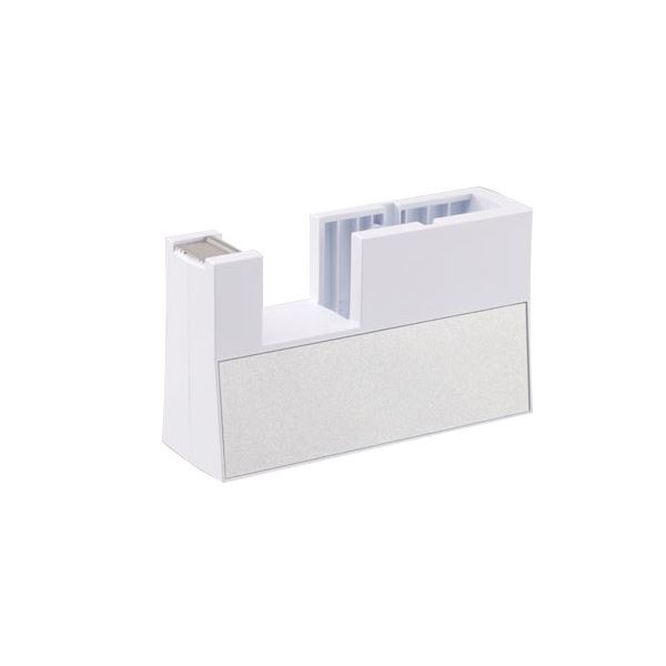 (まとめ) ニチバン テープカッター直線美 小巻用白 TC-CBK5 1台 (×10セット) b04