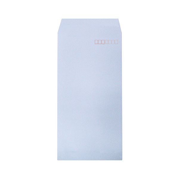 (まとめ) ハート 透けないカラー封筒 テープ付長3 パステルアクア XEP274 1パック（100枚） (×10セット) b04