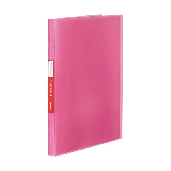(まとめ) キングジム シンプリーズクリアーファイル(透明) A4タテ 40ポケット 背幅22mm ピンク TH184TSPWP 1冊 (×30セット) b04