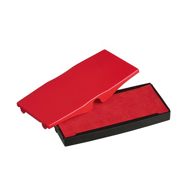 (まとめ) シャイニー スタンプ内蔵型角型印S-855専用パッド 赤 S-855-7R 1個 (×30セット) b04