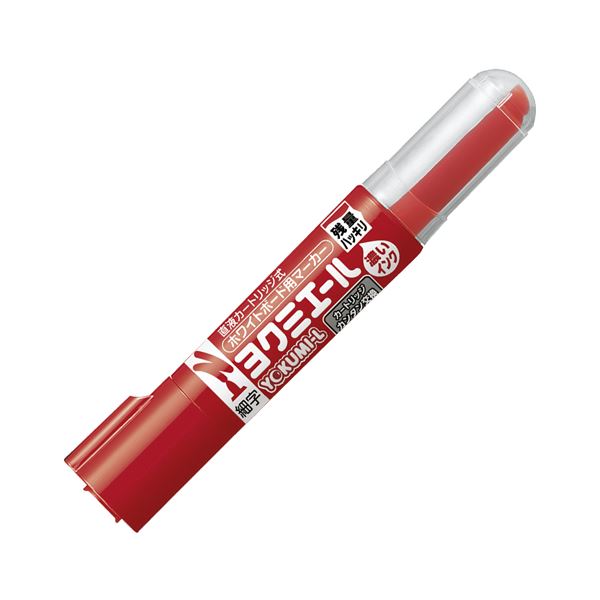 (まとめ) コクヨ ホワイトボード用マーカーペン ヨクミエール 細字・丸芯 赤 PM-B501R 1本 (×100セット) b04