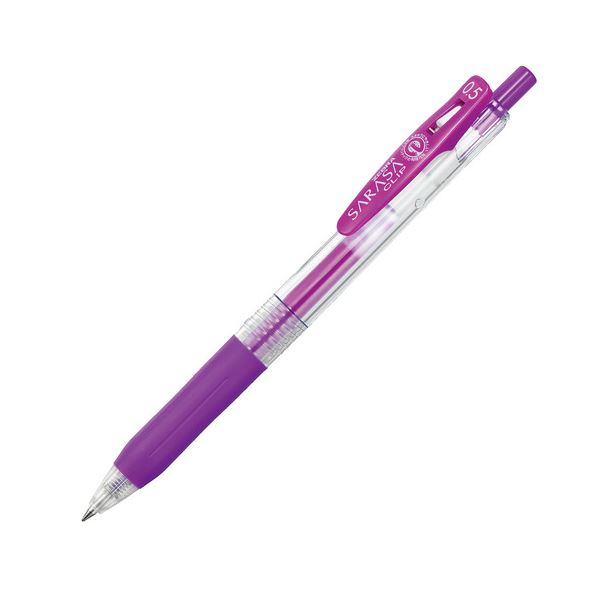 (まとめ) ゼブラ ゲルインクボールペン サラサクリップ 0.5mm 紫 JJ15-PU 1本 (×100セット) b04
