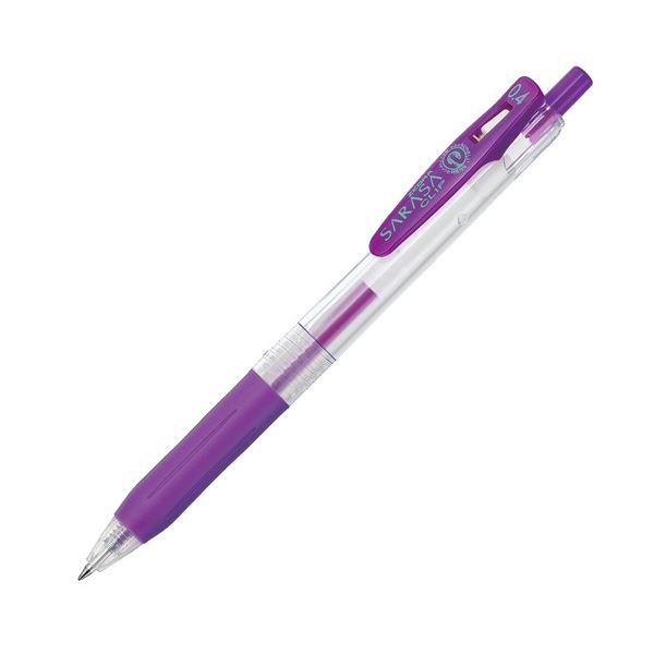 (まとめ) ゼブラ ゲルインクボールペン サラサクリップ 0.4mm 紫 JJS15-PU 1本 (×100セット) b04