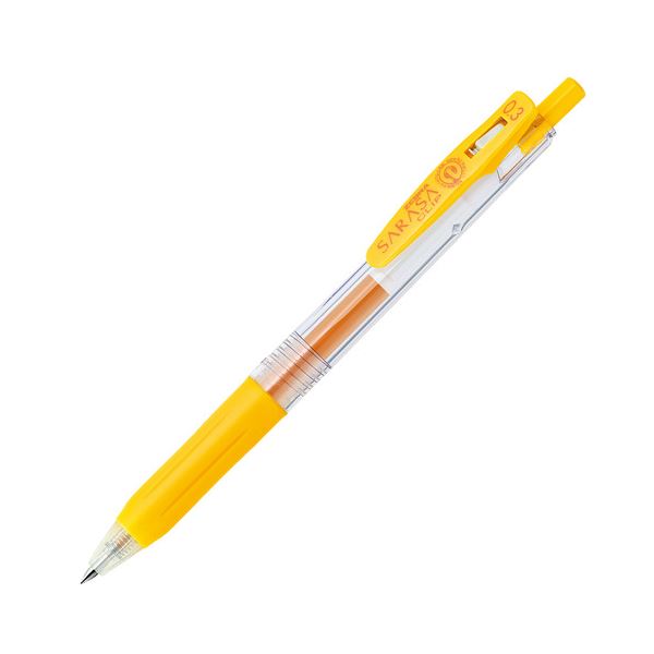 (まとめ) ゼブラ ゲルインクボールペン サラサクリップ 0.3mm 黄 JJH15-Y 1本 (×100セット) b04
