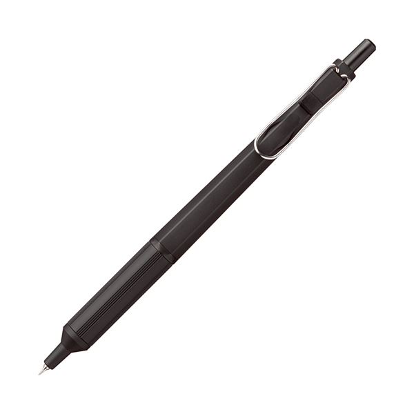 （まとめ）三菱鉛筆 油性ボールペン ジェットストリーム エッジ 0.28mm 黒 （軸色：ブラック） SXN100328.24 1本 (×10セット) b04