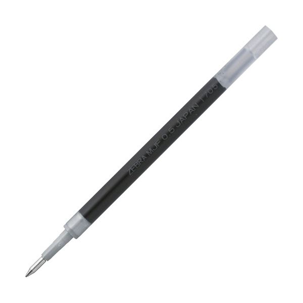 （まとめ）ゼブラ ゲルボールペン 替芯 MJF-0.5芯 黒 RMJF5-BK 1本 (×50セット) b04
