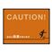 ターポリンゴムマット CAUTION 足元に段差があります GM-8