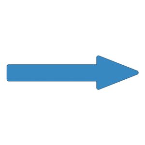 配管識別方向表示ステッカー →（青） 貼矢66 （2.5PB 5／8） 【10枚1組】 - 拡大画像
