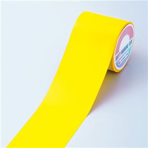 フロアラインテープ FRT-100Y ■カラー：黄 100mm幅 - 拡大画像
