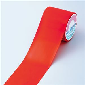 フロアラインテープ FRT-100R ■カラー：赤 100mm幅 - 拡大画像