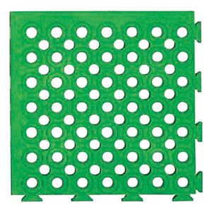 ソフトチェッカーマットS（緑） 【32枚（2平方メートル）1組】 - 拡大画像