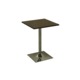 コーヒーテーブル(カフェテーブル) 正方形 幅50cm 木製/スチール ブラウン - 縮小画像2