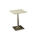 コーヒーテーブル(カフェテーブル) 正方形 幅50cm 木製/スチール ホワイト(白) - 縮小画像2