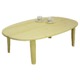 折りたたみテーブル 【楕円形】 幅120cm 木製 木目調 ナチュラル 【完成品】 - 縮小画像3