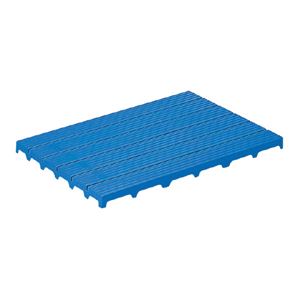 （業務用4個セット）三甲(サンコー) サンスノコ(すのこ板/敷き板) 897mm×593mm 樹脂製 #960 ブルー(青)  - 拡大画像