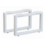 テーブルキッツ 奥行45タイプ角枠脚 ロータイプ 2本組 ホワイト