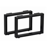 テーブルキッツ 奥行45タイプ角枠脚 ロータイプ 2本組 ブラック