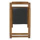 折りたたみ式デスク・チェアセット 木製 椅子座面：合成皮革(合皮) ブラウン 【完成品】 - 縮小画像6