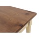 折りたたみテーブル(ローテーブル/コーヒーテーブル) Daisy 木製 幅80cm 幕板付き ショコラ 【完成品】 - 縮小画像6