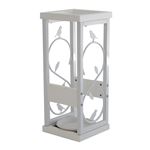 傘立て nico 【幅23cm】 木製×スチール コンパクト 受け皿付き WH ホワイト(白)