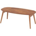 折りたたみテーブル(ローテーブル/コーヒーテーブル) ブリッキー 木製 幅90cm 【完成品】