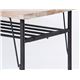 ダイニングテーブル(リビングテーブル) JOKER 幅90cm 木製/杉古材×スチール 木目調 - 縮小画像4