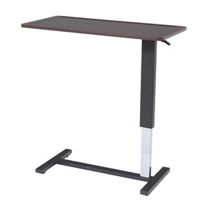 昇降式テーブル(サイドテーブル/補助机) フォロン 幅90cm 天板フチ/キャスター付き - 拡大画像