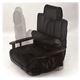 折りたたみ式回転座椅子(リクライニングチェア/フロアチェア) フリージア 【大】 合成皮革(合皮) 肘付き 【完成品】 - 縮小画像2